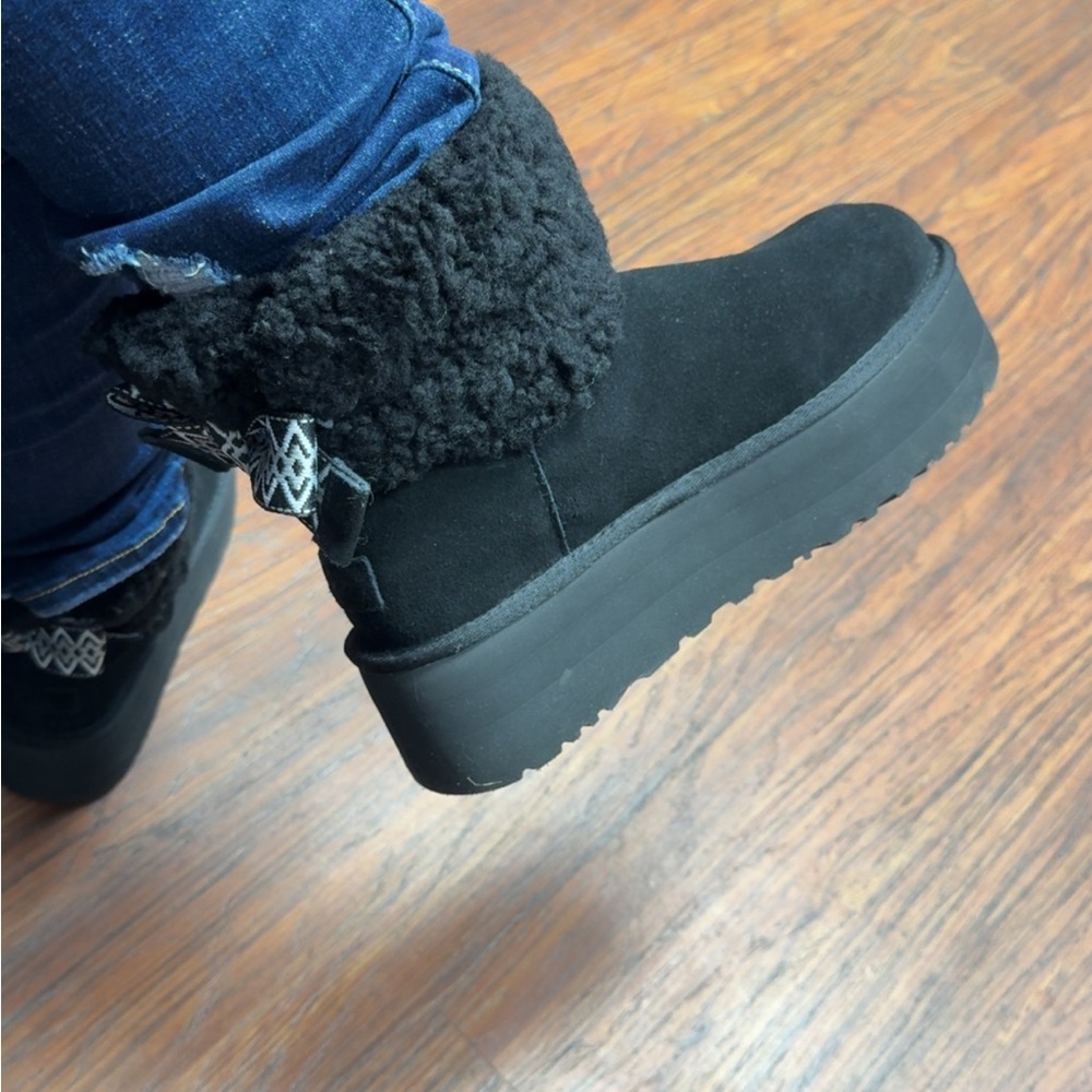 UGG Black Winter Platform Boots